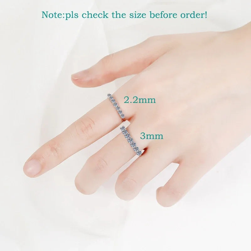 Round Cut Moissanite Diamond 7-Stone Ring