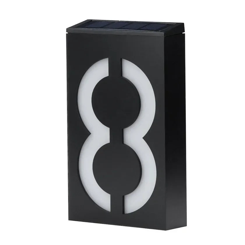 Street House Numbers Solar Powered Illuminated Big Highly Visible