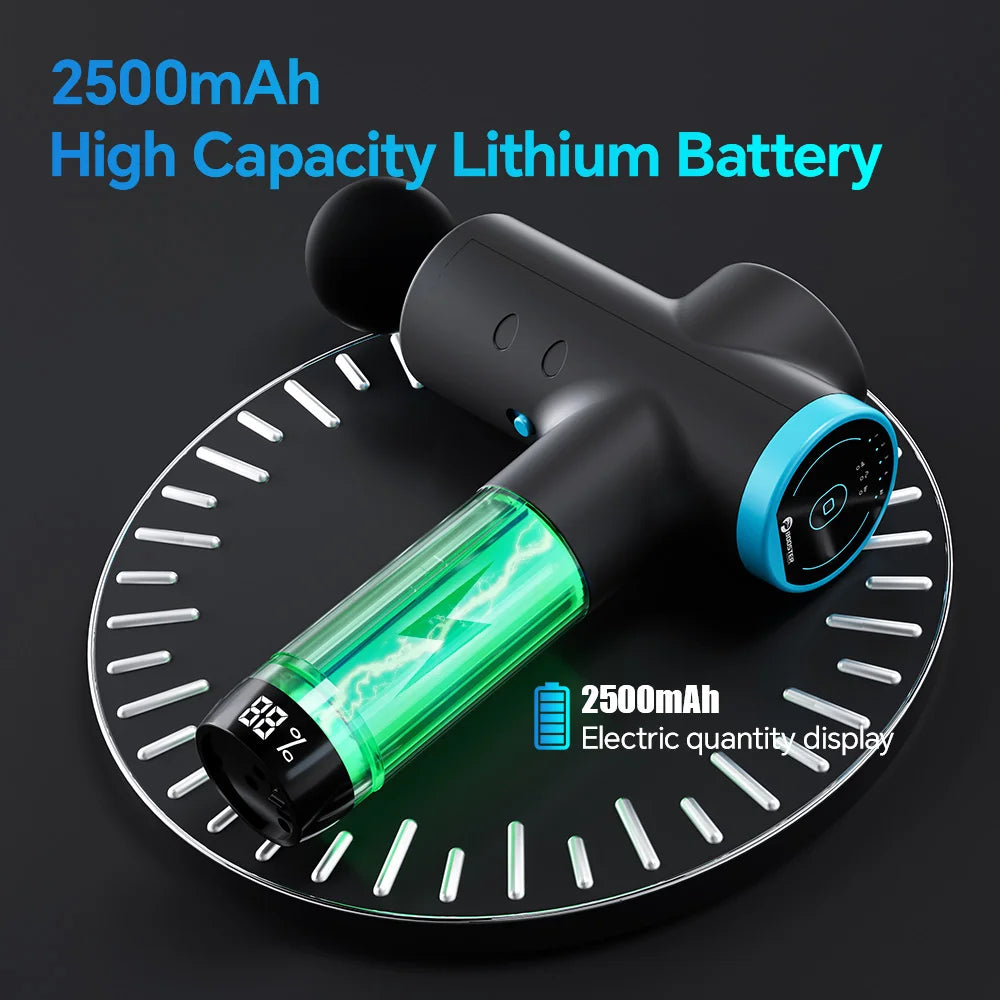 Professional Deep Relaxation Massage Gun LCD Display.