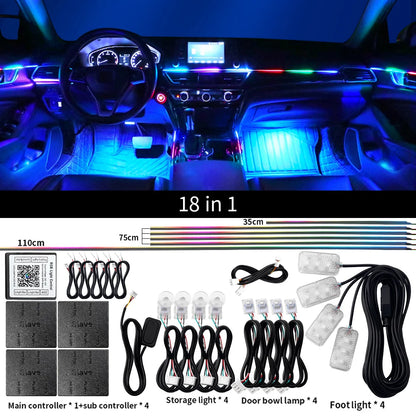 Auto LED RGB Ambient Rainbow Light Kits