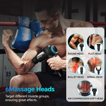 Professional Deep Relaxation Massage Gun LCD Display.
