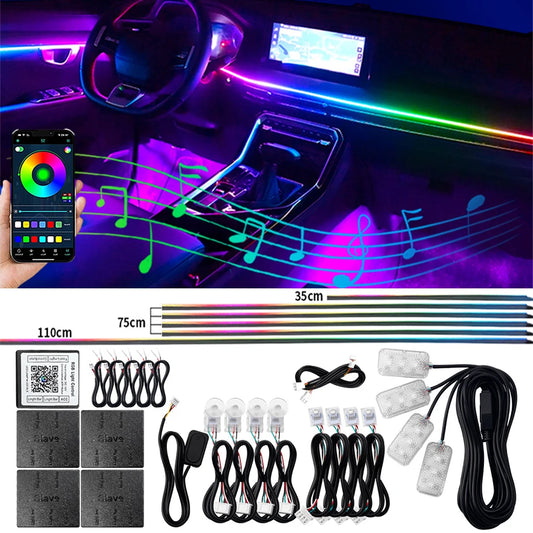Auto LED RGB Ambient Rainbow Light Kits