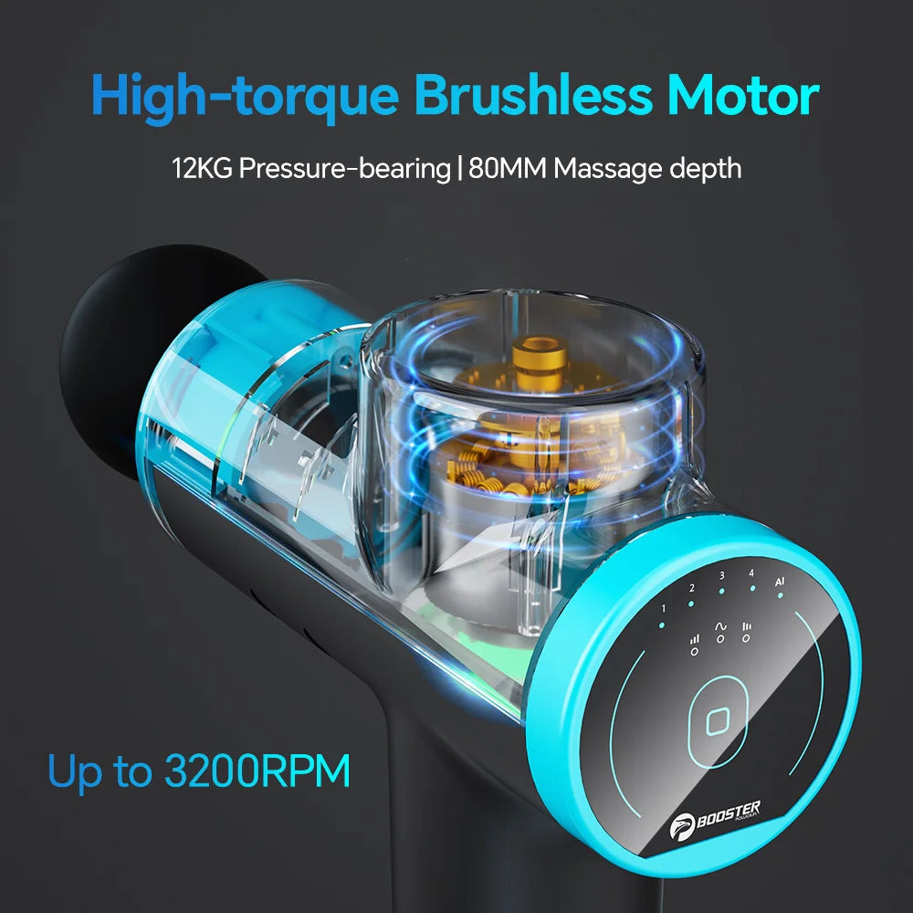 Professional Deep Relaxation Massage Gun LCD Display.