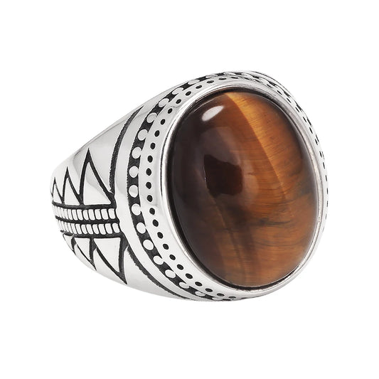 925 Natives Tiger Eye Ring