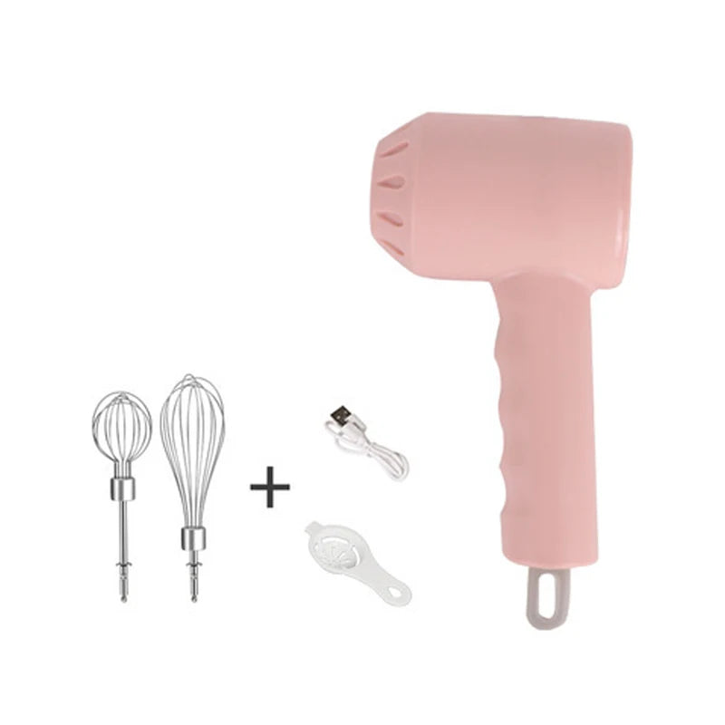 Wireless Portable Electric Food Mixer Hand Blender 3 Speeds High Power Dough Blender Egg Beater Baking Hand Mixer Kitchen Tools