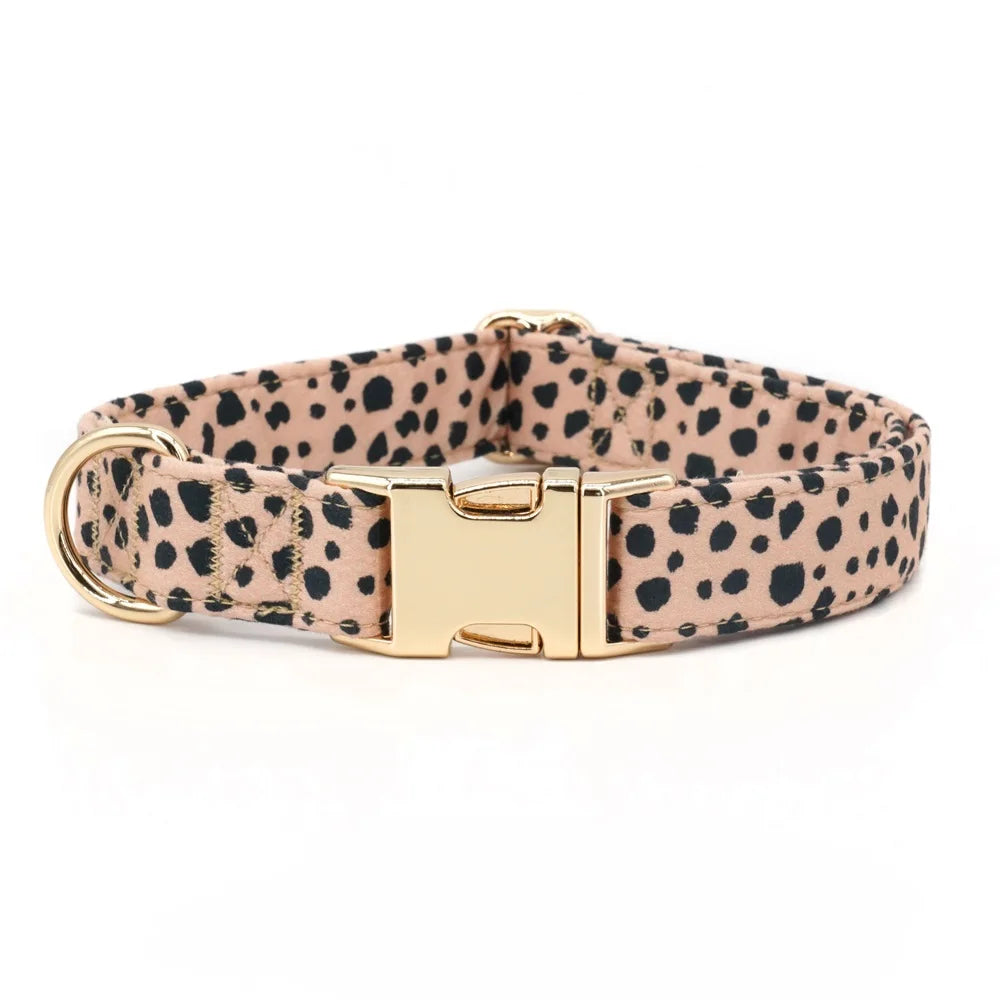 "Channing Cheetah Collar, Bow Tie/Bow, and Leash
"
