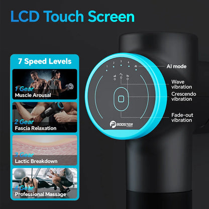 Professional Deep Relaxation Massage Gun LCD Display.